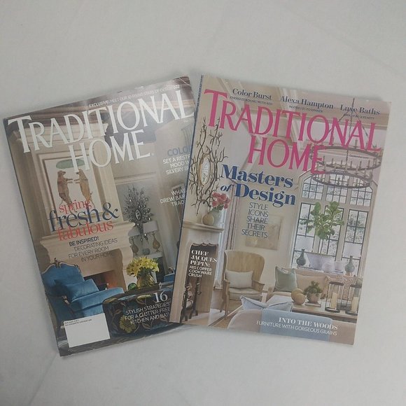 Traditional Home Magazine Lot Of 2 2015-2017 Masters Of Designs Decoration Color - Picture 1 of 4
